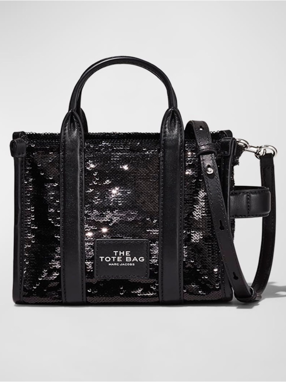 MARC JACOBS Taille Black Sequin Crossbody w Handle NWT